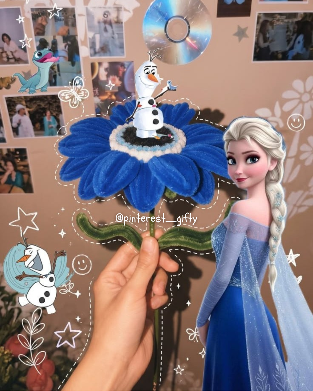 Handmade Evil Eye Flower Bouquet – Velvet Pipe Cleaner Protection Flower