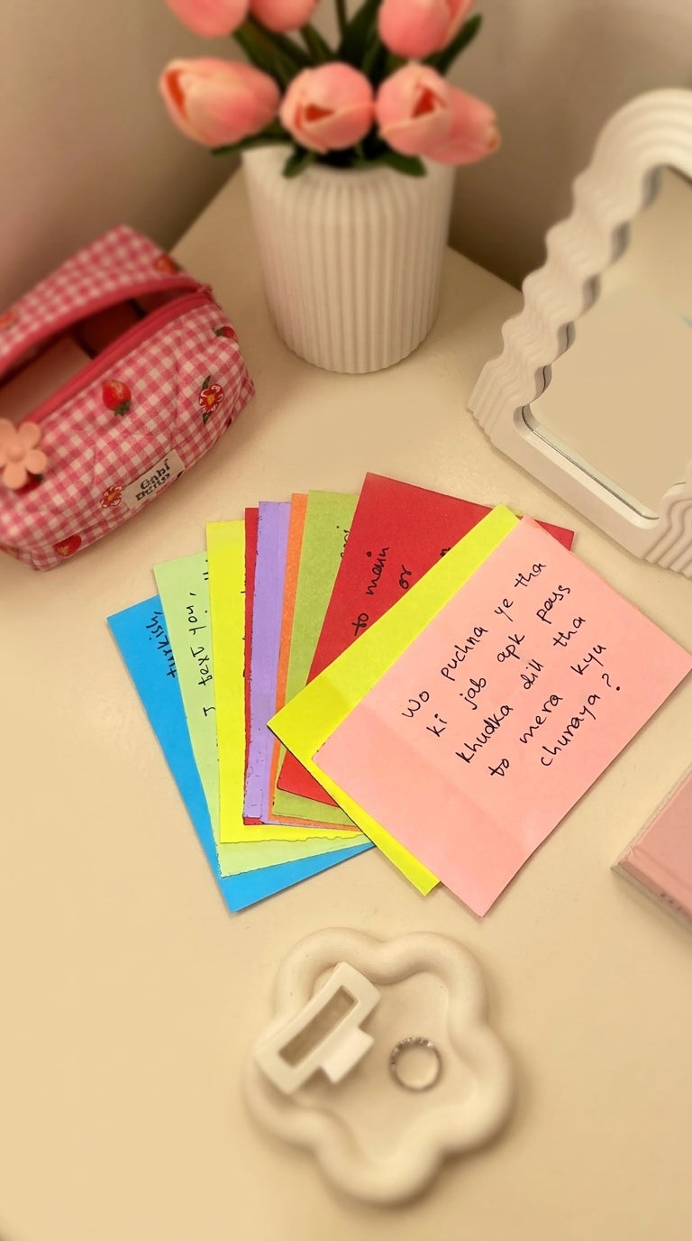 Customized Handmade Fun Cards Deck / Personalized Quirky Message Note Set