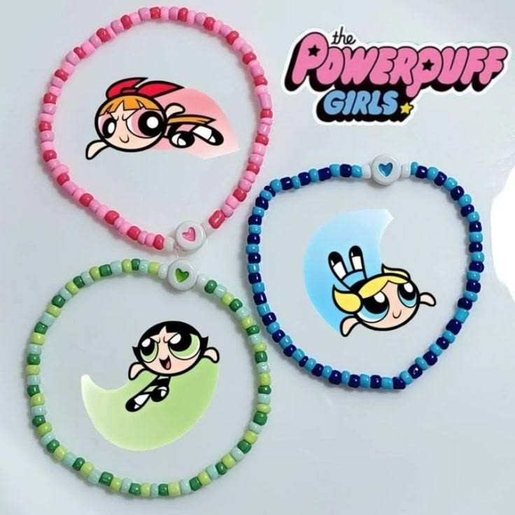 Handmade Custom Beaded Bracelets – Cute Anime, Cartoon & Y2K Aesthetic Friendship Bracelets for Besties