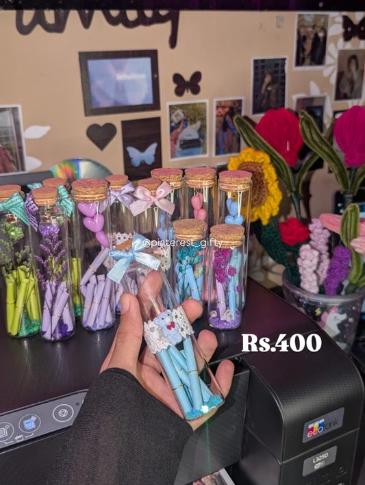 Personalized Message in a Bottle Gift – Aesthetic Mini Wish Scroll Jar with Dried Flowers & Charms, Cute Anniversary, Birthday & Best Friend Surprise