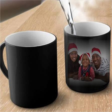 Customized Magic Color-Changing Mug – Personalized Heat-Sensitive Reveal Coffee Cup, Surprising Photo & Text Gift