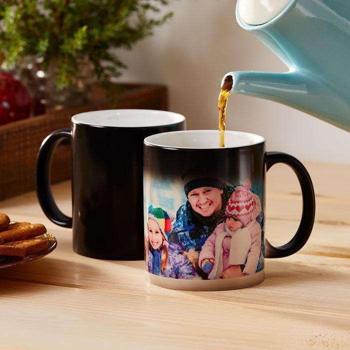 Customized Magic Color-Changing Mug – Personalized Heat-Sensitive Reveal Coffee Cup, Surprising Photo & Text Gift